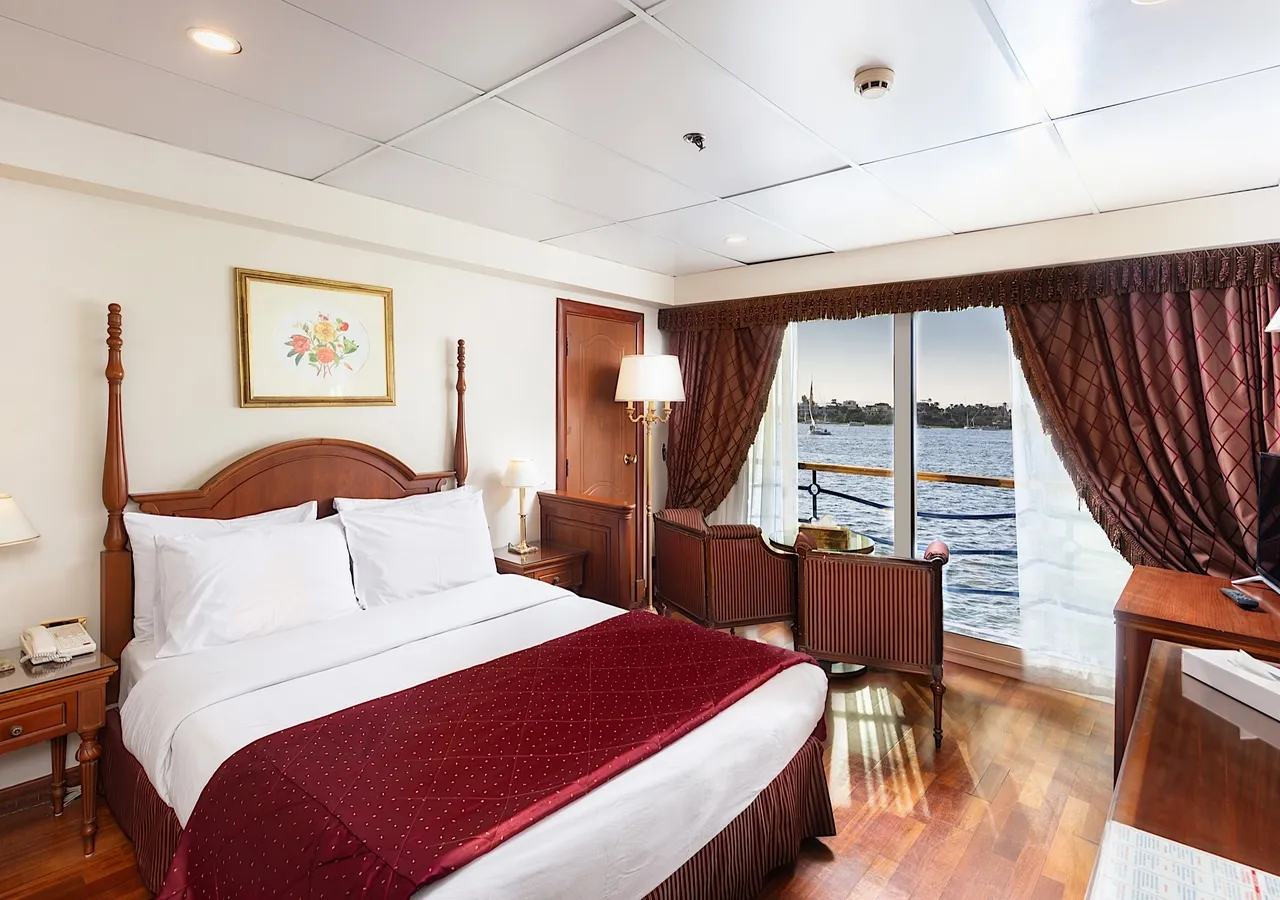 Cabin aboard the Royal Princess Nile Cruise Nile cruise